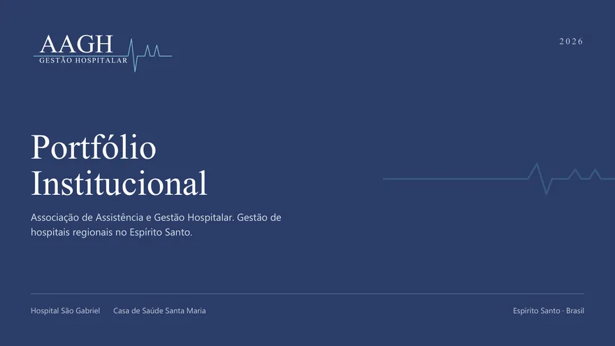 Capa do Portfólio Institucional AAGH 2026